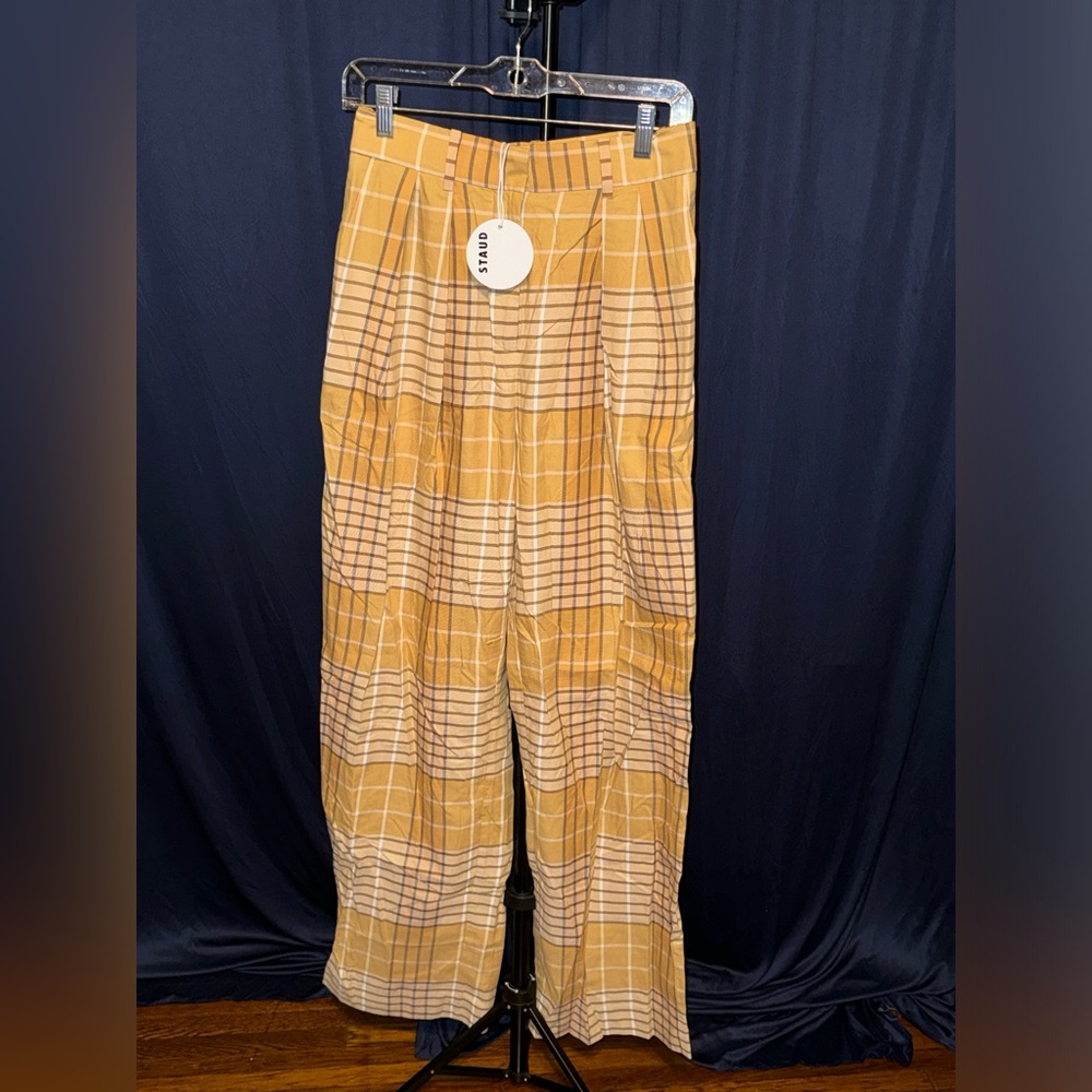 STAUD PLAID PANTS - NEW!